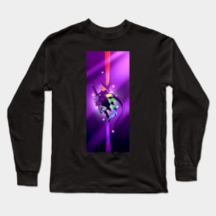 curtain dancing cat Long Sleeve T-Shirt